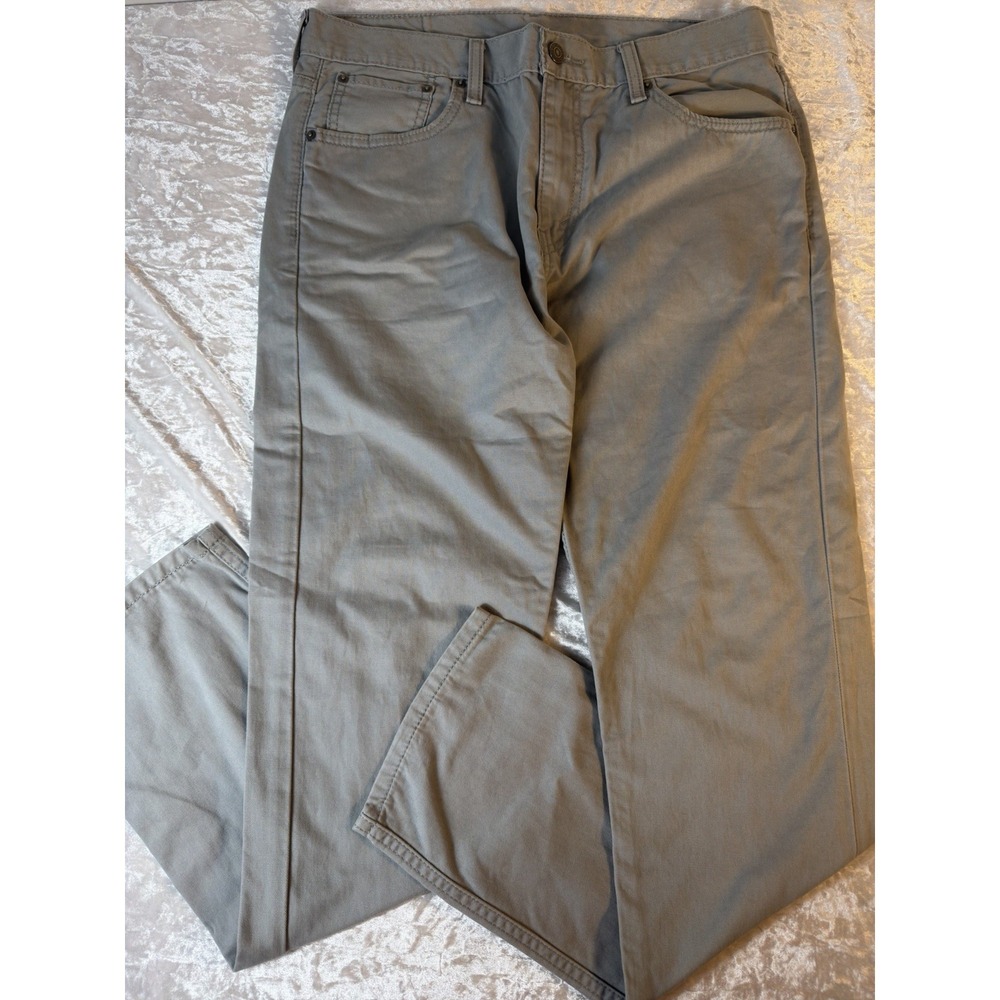 Levi's 508 Regular Taper Gray Jeans Men's 33x31 Stretch Casual Pants